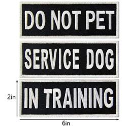 Excellent Elite Spanker 2 Pcs Magic Sticker Morale Patch Reflective DO NOT  PET Patch in Training Puppy for Dog Harnesses & Vests