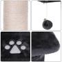 BEWISHOME Large Cat Tree Condo with Sisal Scratching Posts Perches Houses Hammock, Cat Tower Furniture Kitty Activity Center Kitten Play House MMJ03