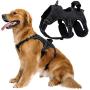 PUPTECK Dog Harness No Pull, Adjustable Reflective Oxford Outdoor Pet Vest, Easy Control Padded Handle for Medium Large Dogs