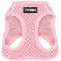 Best Pet Supplies Voyager Step-in Air Dog Harness - All Weather Mesh, Step in Vest Harness for Small and Medium Dogs, Pink (Matching Trim), M (Chest: 16-18'') (207-PKW-M)