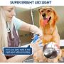 FOCUSPET Dog Nail Clippers and Trimmers, Cat Nail Clipper with LED Light Safety Guard to Avoid Over-Cutting Professional Pet Nail Trimmer Rechargeable with Free Nail File for Small Medium Large Pets