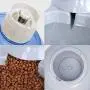 Zcaukya Automatic Cat Feeder and Water Dispenser Set, 1 Gal x 2 Gravity Dog Water Fountain Pet Food Feeder Zcaukya Automatic Cat Feeder and Water Dispenser Set, 1 Gal x 2 Gravity Dog Water Fountain Pet Food Feeder