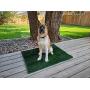 LOOBANI Dog Hemming Grass Bathroom Pads, Artificial Turf Pet Grass Replacement Mat, Portable Puppy Potty Trainer for Indoor/Outdoor Use (18'' x 28'')