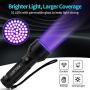 LOFTEK UV Flashlight Black Light, 51 LED 395 nM Flashlight Perfect Detector for Pet Urine and Dry Stains, Handheld Blacklight for Scorpion Hunting