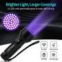 LOFTEK UV Flashlight Black Light, 51 LED 395 nM Flashlight Perfect Detector for Pet Urine and Dry Stains, Handheld Blacklight for Scorpion Hunting