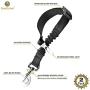 Elastic Nylon Dog Seat Belt, Durable & Adjustable Black Harness, 2 Pcs. Elastic Tether with Metal Buckles, Suitable to Most Car Models, Prevents Distraction & Accident, Fits Small to Large Pets