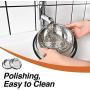 Juqiboom 2Packs Stainless Steel Dog Bowl with Anti-Skid Rubber Base for Small/Medium/Large Pet, Perfect Dish, Pets Feeder Bowl and Water Bowl Perfect Choice for Dog Puppy Cat and Kitten