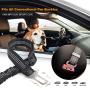 WITSKICH Dog Seat Belt for Cars, 2 Packs Adjustable Nylon Pet Car Seat Belt with Elastic Buffer, Dog Car Safety Belt Vehicle Harnesses – Black