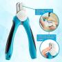 Osama Dog & Cat Pets Nail Clippers and Trimmers - with Safety Guard to Avoid Over Cutting, Free Nail File, Razor Sharp Blade - Professional Grooming Tool for Large and Small Animals