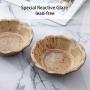 Jemirry Basic Cat Food Bowl, Wide Cat Dish, Ceramic Cat Food Bowl for Relief of Whisker Fatigue, Pet Food & Water Bowls Set of 2