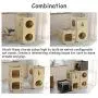 S-Lifeeling Wooden Cat House with Hammock Stackable Collapsible Cat Kity Cube Room Splicing Cat Climbing Combination S-Lifeeling Wooden Cat House with Hammock Stackable Collapsible Cat Kity Cube Room Splicing Cat Climbing Combination