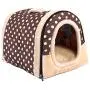 Obundi Winter 2-in-1 Covered Cat Bed Portable Indoor Pet House Unique Cozy Plush Foldable Small Dog House 7 Colors Obundi Winter 2-in-1 Covered Cat Bed Portable Indoor Pet House Unique Cozy Plush Foldable Small Dog House 7 Colors