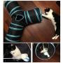 CO-Z Collapsible Cat Tunnel Tube Kitty Tunnel Bored Cat Pet Toys Peek Hole Toy Ball Cat, Puppy, Kitty, Kitten, Rabbit