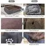 LUOLIIL VOE Large Dog Bed for Medium/Large Dog, Super-Soft Rectangle Pet Bed with Anti-Slip Bottom for Dog&Cat(up to 55lbs)