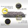 Faeny 17'' x 21'' Dog Snuffle Mat, Interactive Feed Game for Boredom, Mind Stimulating Food Puzzle Toy for Pets, Encourages Natural Foraging Skills, Durable Smell Training Blanket for Any Breed