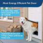 PetSafe Extreme Weather Dog and Cat Door - Aluminum Frame Pet Door - Large