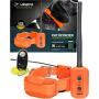 Dogtra Pathfinder Dog Remote Training and GPS Tracking Collar - 9 Mile Range, Sports Upland Hunting, Waterproof Receiver, Rechargeable, Static, Audible Tone, PetsTEK Trainer Clicker - Orange Edition