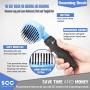 Premium Soft Self Cleaning Slicker Brush for Dogs & Cats. Dematting Brush Effectively and Effortlessly Shedding Mats, Removes Tangles, Dander, Dirt, Loose Fur by Up to 95% for Short or Long Hair.