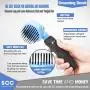 Premium Soft Self Cleaning Slicker Brush for Dogs & Cats. Dematting Brush Effectively and Effortlessly Shedding Mats, Removes Tangles, Dander, Dirt, Loose Fur by Up to 95% for Short or Long Hair. Premium Soft Self Cleaning Slicker Brush for Dogs & Cats. Dematting Brush Effectively and Effortlessly Shedding Mats, Removes Tangles, Dander, Dirt, Loose Fur by Up to 95% for Short or Long Hair.