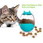 SIOMK Cat Treat Dispenser Toy, Dog Treat Toy Interactive Dog Toys, Pet IQ Treat Ball Adjustable, Cat Shaped Slow Feeder with Catnip, Dog Treat Dispensing Toy Tumbler Design