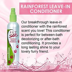 Pet Silk Conditioner for Pets, Leave in, Perfect for dry skin, Rainforest Scent, 11.6 Ounces