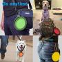 PetBonus 4-Pack Silicone Collapsible Dog Bowls, BPA Free Dishwasher Safe, Portable Foldable Expandable Travel Bowl, Food Water Feeding Cup Dish for Dogs Cats with 4 Carabiners