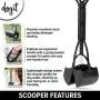Dogit Jawz Dog Waste Scooper, Dog Pooper Scooper for Grass and Gravel Easy Pick Up