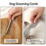 Lamoutor 3 Pack Pet Stainless Steel Combs 3 Size Dog Comb for Dog and Cat Pet