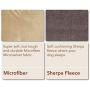 Floppy Ears Design Microfiber and Fleece Hooded Pet Bed