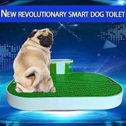 TOPRADE Pee Pad Intelligent Training Tray Indoor Dog Toilet for Peeing Puppies, Odor-Free, No More Costly Paper Urine Pads