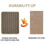 MARUNDA Cat Scratcher Mat, Natural Sisal Cat Scratch Mats, Horizontal Cat Floor Scratching Pad Rug, Protect Carpets and Sofas.