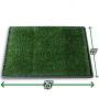 Ideas In Life Dog Potty Grass Pee Pad – Artificial Pet Grass Patch for Dogs Indoor Outdoor Litter Box