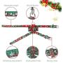Christmas Cat Harness and Leash Set, Escape Proof Adjustable Dog Harness,Pet Halter Vest Harness with Christmas Style Bow Tie,Suitable for Outdoor Walks of Cats and Small Dogs