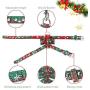 Christmas Cat Harness and Leash Set, Escape Proof Adjustable Dog Harness,Pet Halter Vest Harness with Christmas Style Bow Tie,Suitable for Outdoor Walks of Cats and Small Dogs