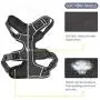 EAVSOW Dog Harness No-Pull Pet Harness Adjustable Outdoor Pet Vest for Small Medium Large Dogs Reflective Oxford Material Vest for Dogs No-Choke Easy Control