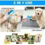 NHXTDWL Dog Paw Cleaner,Upgrade 2 in 1 Dog Paw Cleaner Cup for Cleaning, Massaging, Grooming & Brushing,Dog Brush with Soft Silicone Bristles Portable Pet Feet Cleaner for Medium Dogs (Blue)