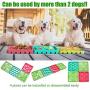 Pet Slow Feeder Bowl & Lick Mat Pad for Cats Dogs Non Slip Puzzle Bowl with Super Suction Cups, 4PCS Healthy Design Slower Feeder Dishes, For Grooming, Anxiety, Wash Your Buddy And Doggie Training