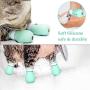 ASOCEA 4 PCS Anti-Scratch Cat Foot Shoes Silicone Pet Grooming Scratching Restraint Booties Kitten Cat Claws Cover for Home Bathing, Shaving Checking Treatment