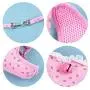 AUEAR, Soft Mesh Fabric Small Dog Vest Harness Girl Harness Leash Set Harness Leash Set for Small Dogs Puppy Vest Harness Cat Vest Harness Pink Color (Style B: Chest 11.8-19.7'', Neck 10'') AUEAR, Soft Mesh Fabric Small Dog Vest Harness Girl Harness Leash Set Harness Leash Set for Small Dogs Puppy Vest Harness Cat Vest Harness Pink Color (Style B: Chest 11.8-19.7'', Neck 10'')