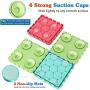 gutongyuan 4PCS Dog Lick Pad, Slow Feeder Dog Bowls with Non-Slip Suction Cups,Snuffle Mat for Dogs,Calming Mat for Dog Anxiety Relief, for Pet Bathing, Grooming, and Training