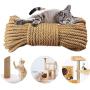 Ranoki Replacement Rope for Cat Scratching Post, Sisal Rope for Cats, Hemp Rope Cat, Hemp Rope for Cat Tree and Tower,Cat Natural Sisal Rope,Cat Rope for Scratching Pole，10 Meter（2Pcs）