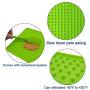 Naluclaz Dog Lick Mat（2 Pieces）+ Spatula, Relieve pet Anxiety, Slow Feeder, Peanut Butter Silicone Pad, Suitable for Pet Bathing, Training and Grooming（Yellow and Green）