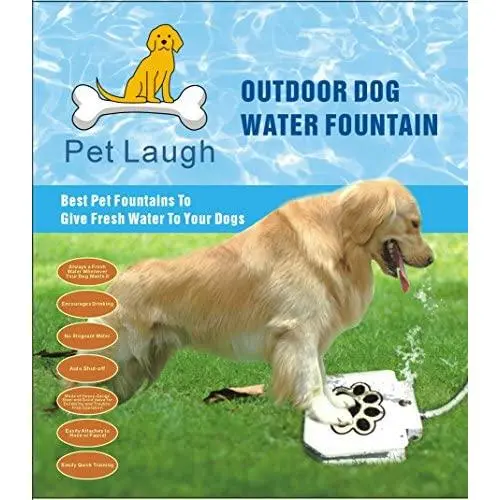 Pet Laugh Updated Version Dog Water Fountain Automatic Dog Waterer Step-on Outdoor Fresh Cold Drinking Water for Dogs, Updated Version NO Leakage at All Pet Laugh Updated Version Dog Water Fountain Automatic Dog Waterer Step-on Outdoor Fresh Cold Drinking Water for Dogs, Updated Version NO Leakage at All