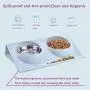 Stainless Steel Double Pet Bowls and Non-Skid Silicone Mat, Food and Water Feeder Bowls for Cats or Dogs. Stainless Steel Double Pet Bowls and Non-Skid Silicone Mat, Food and Water Feeder Bowls for Cats or Dogs.