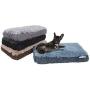 Paws & Pals Dog Bed for Pets & Cats - Fuzzy Foam Deluxe Premium Bedding Cuddler Lounger Two-Toned Design for Home & Crate