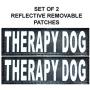 Therapy Dog Harness Service Working Vest Jacket,Purchase Comes with 2 Therapy Dog Reflective Removable Patches. Please Measure Dog Before Ordering.