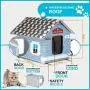 PETYELLA Heated cat Houses for Outdoor Cats in Winter - Heated Outdoor cat House Weatherproof - Outdoor Heated cat House - Easy to Assemble