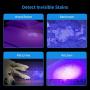 RENOOK 21 LEDs Mini UV Black Light Flashlight - 395nm Detector for Dog Pet Urine Stains Bed Bugs and Scorpions, Authenticate Currency, Detection of Fluorescent Agent for Mother, Camping Must, 2 Pack