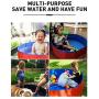 Folomie Red Foldable Hard Plastic PVC Dog Pet Swimming Pool, Backyard Collapsible Kiddie Pool Plastic, Outdoor Baby Bath Tub, Plastic Portable Pool for Large Small Dogs Cats and Kids