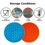 GAGILAND Silicone Dog Lick Mat Slow Feeder Dog Distraction Lick Pad with Suction Licking Buddy for Dogs Bathing, Grooming, Anxiety